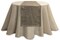 Melrose 72" Metallic Gold and Brown Chevron Rectangular Table Runner
